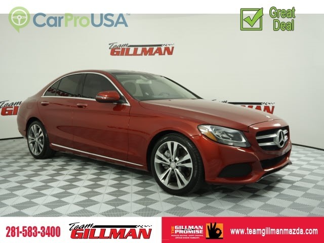 Pre Owned 2016 Mercedes Benz C Class C 300 Sport Panoroof Navigation System Leather Interior Rear Wheel Drive Sedan
